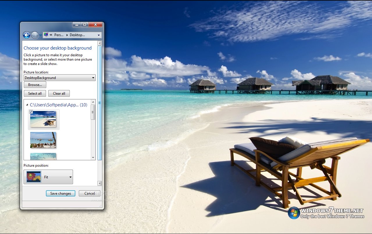 windows 7 desktop backgrounds beach