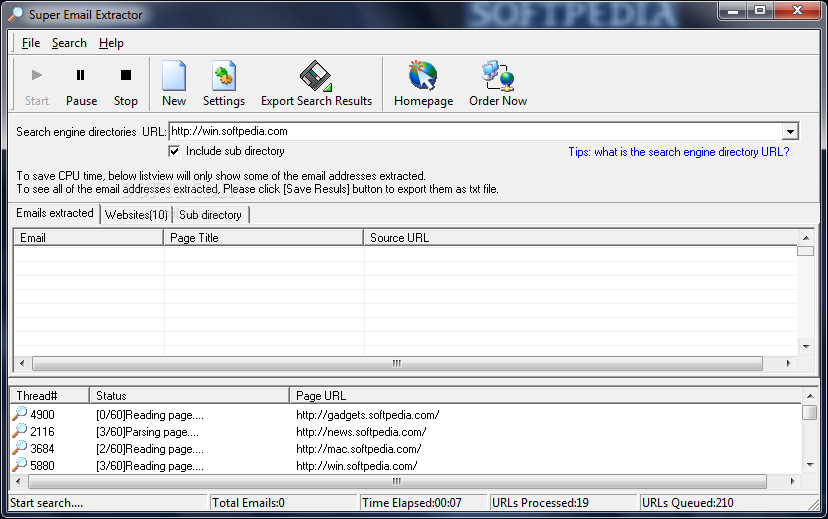 lite 1.4 email extractor desktop