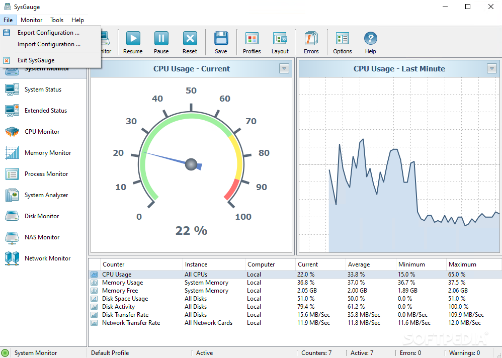 download the new for windows SysGauge Ultimate + Server 10.0.12