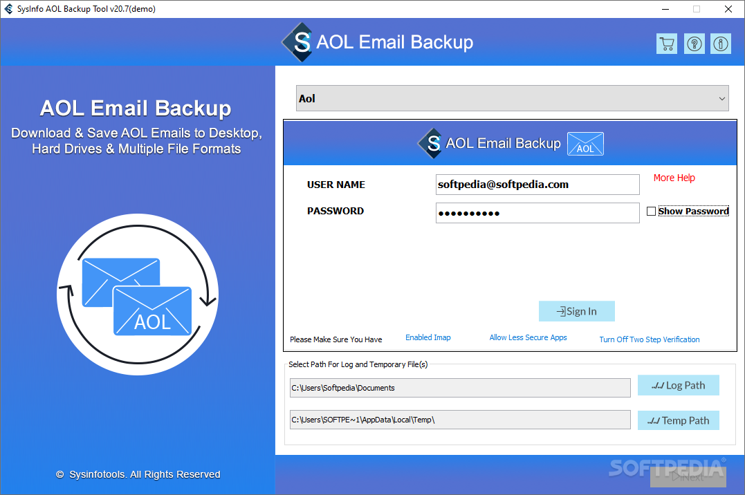 Download Download SysInfoTools AOL Backup Tool 21.12 Free