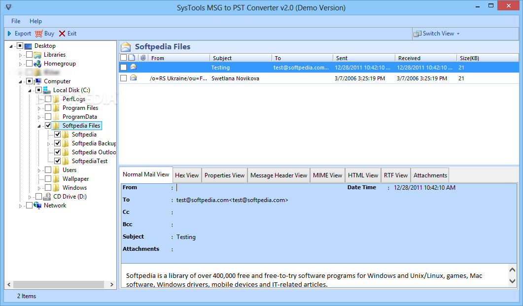 pst to msg converter
