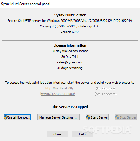 Sysax Multi Server screenshot #0