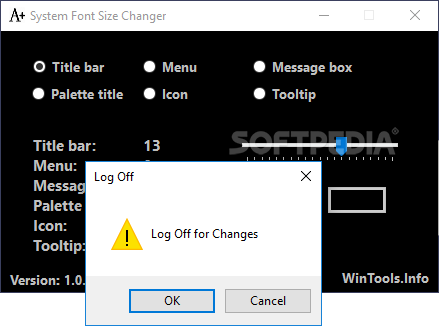 System Font Size Changer screenshot #1