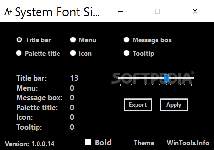 System Font Size Changer screenshot #2