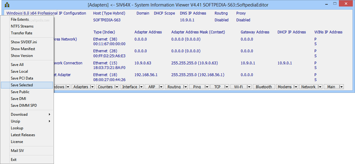 instal the new SIV 5.71 (System Information Viewer)