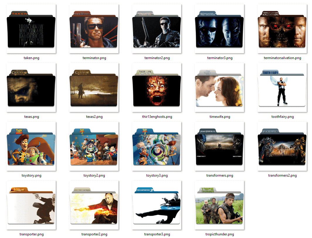 Download A Movie Folder Icon Pack - Gambaran