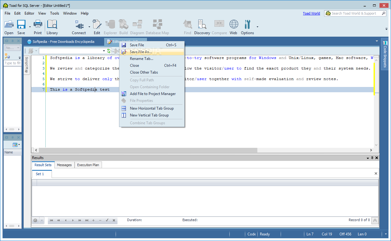 Toad for SQL Server 8.0.0.65 download the new version for android