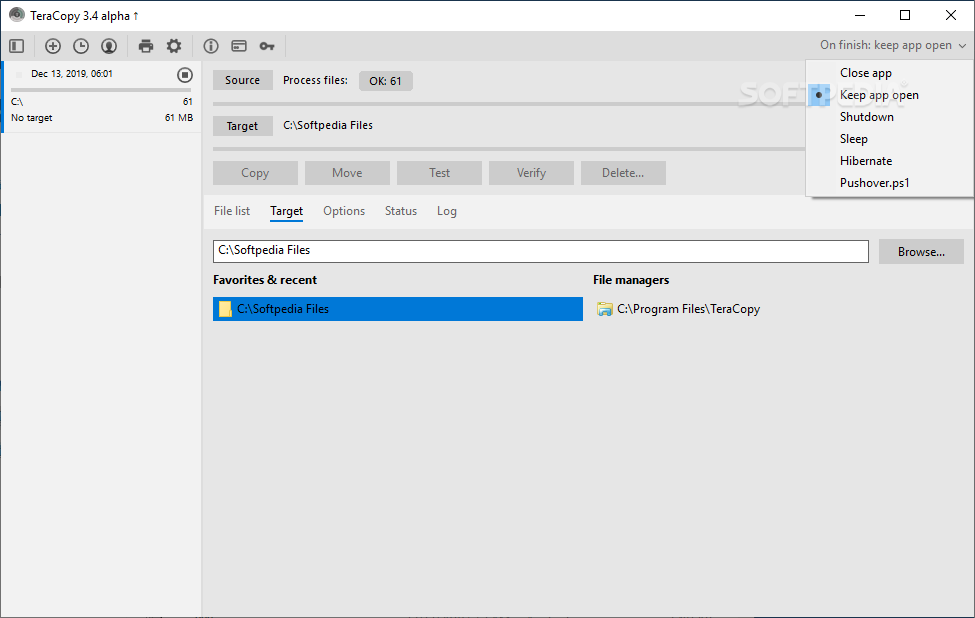 teracopy pro file list export