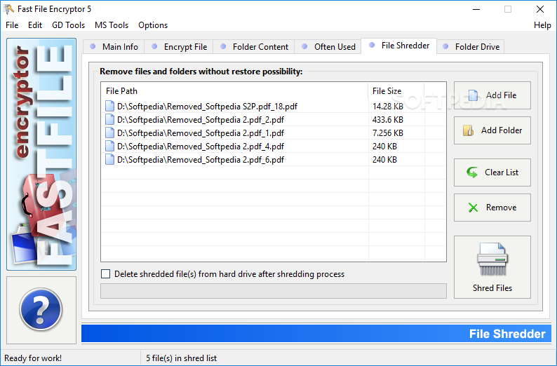 Fast File Encryptor 11.7 free downloads