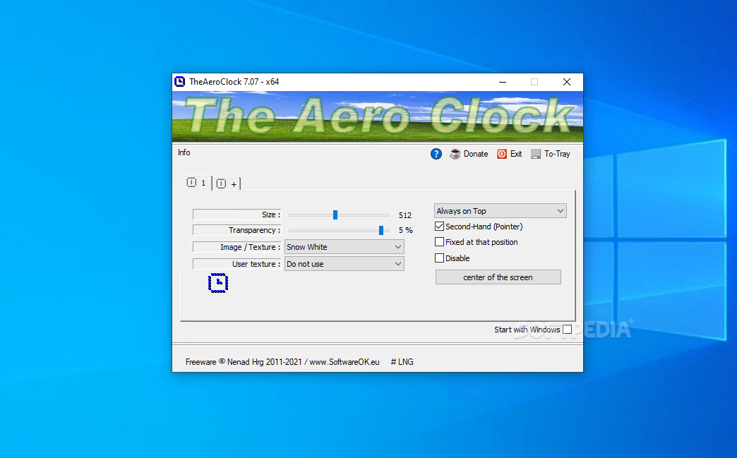 TheAeroClock 8.44 instal the last version for windows