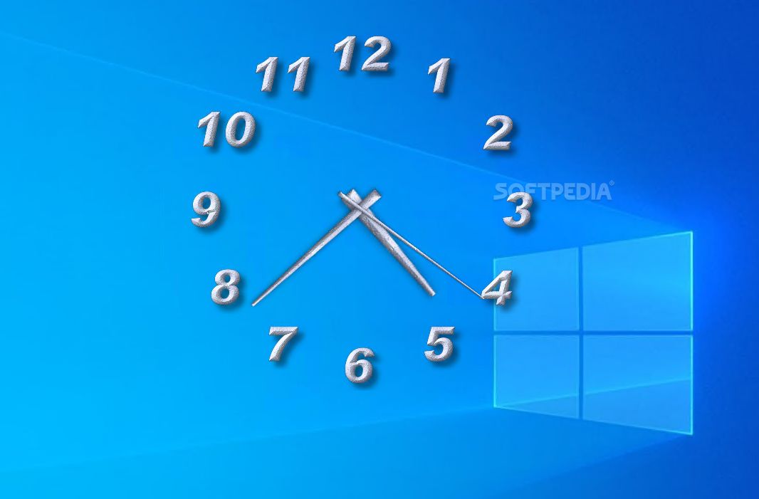 desktop analog clock windows 10