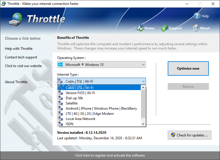 download throttle inc