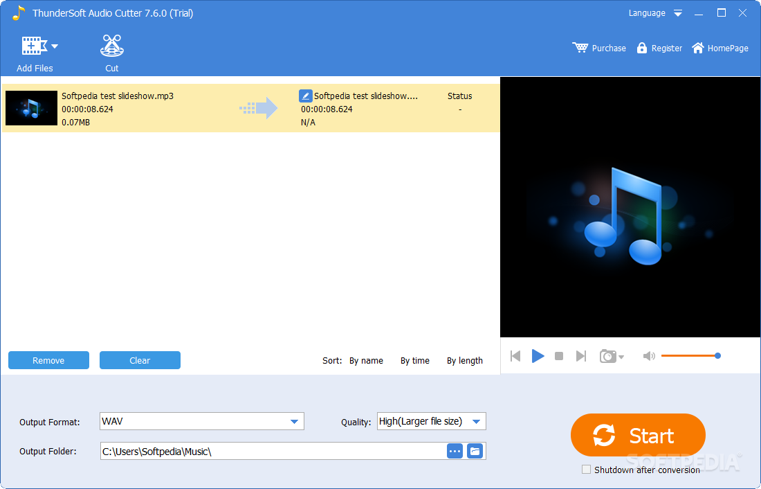 Thundersoft Audio Editor Deluxe screenshot #2