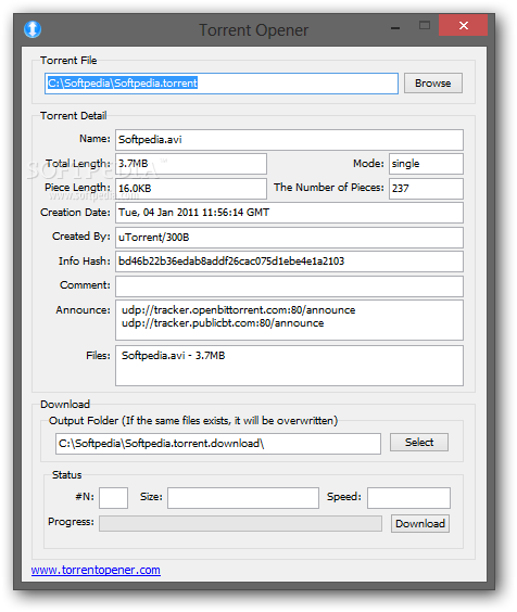 Torrent File Editor 0.3.18 download the new for windows