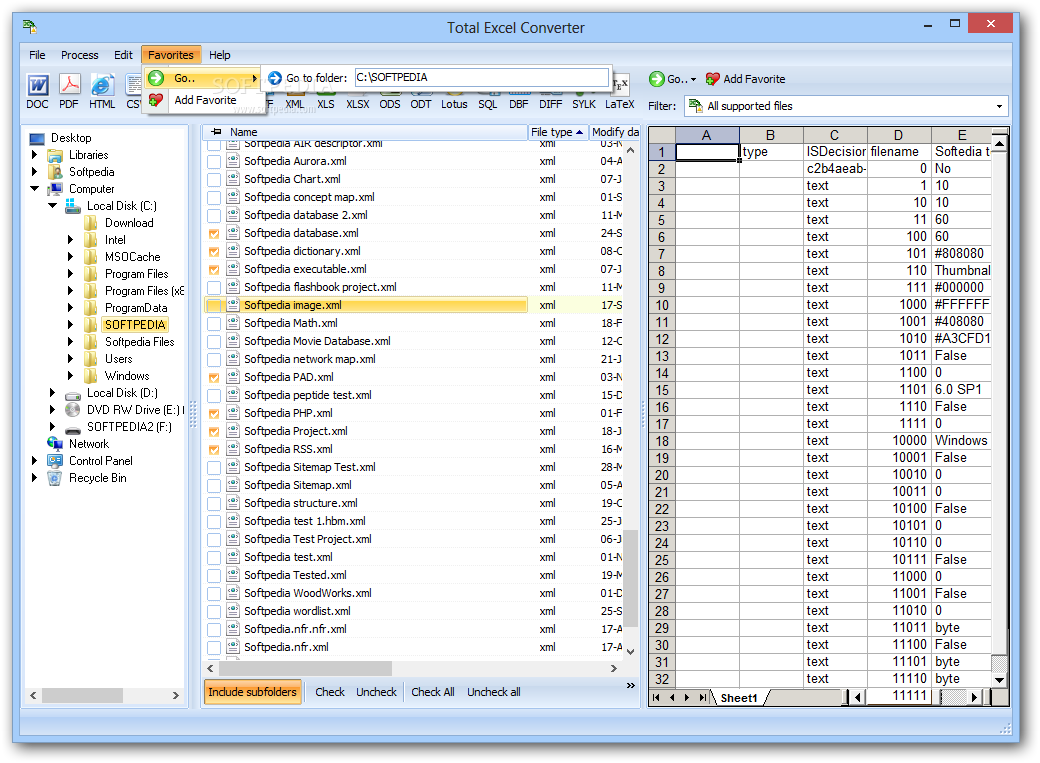 excel to word converter free download