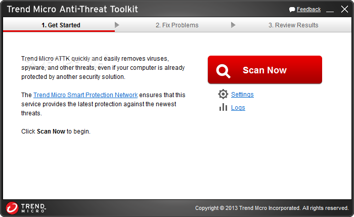 Trend Micro Anti-Threat Toolkit screenshot #1