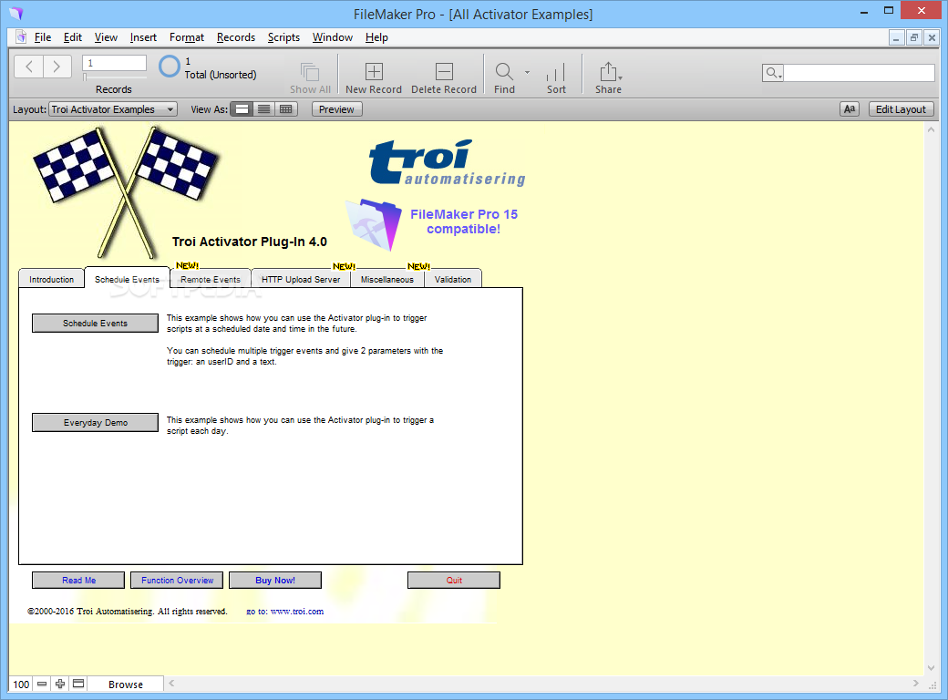 Troi Activator Plug-in screenshot #0