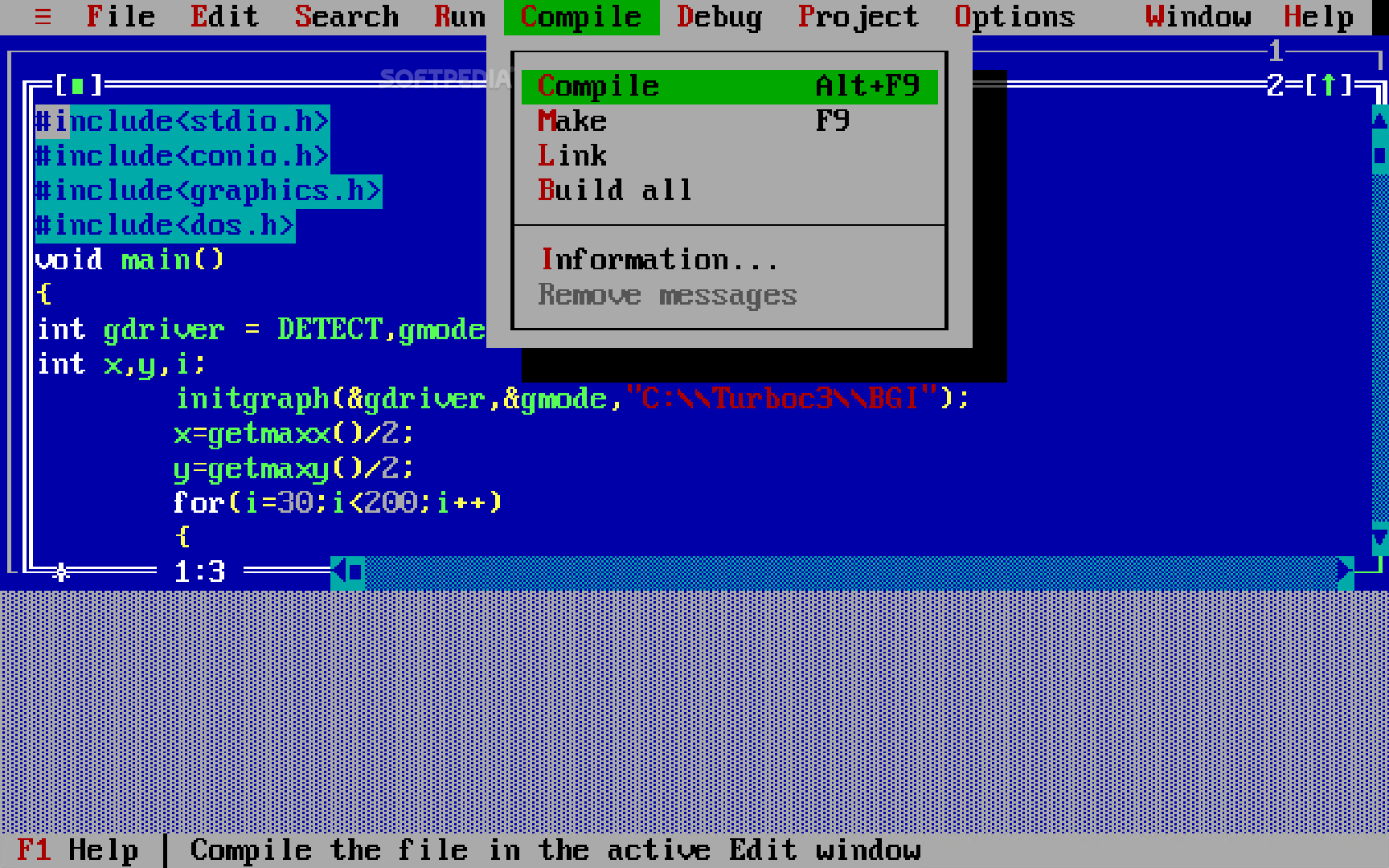turbo c compiler for windows 7 32 bit