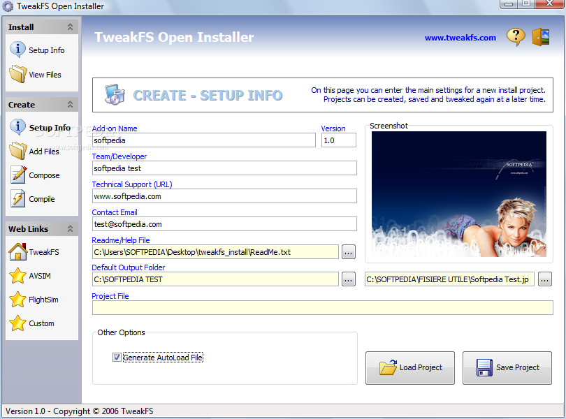 TweakFS Open Installer screenshot #1