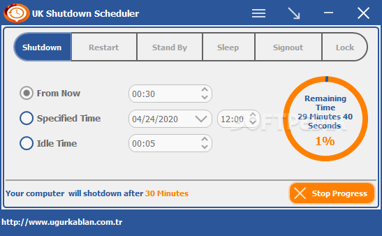 UK Shutdown Scheduler screenshot #0
