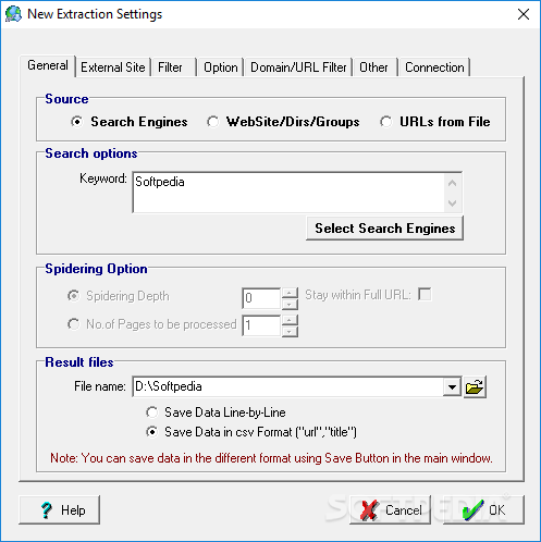 simple url extractor software