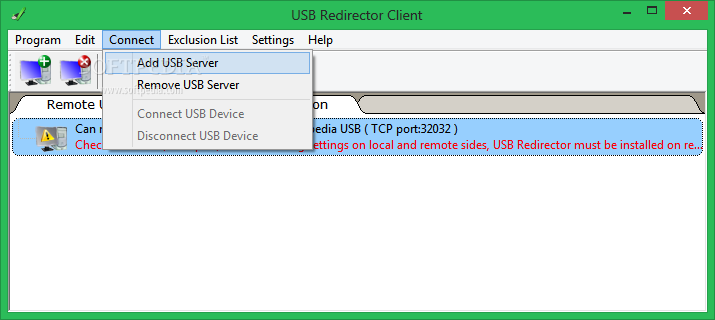 USB Redirector Client screenshot #1