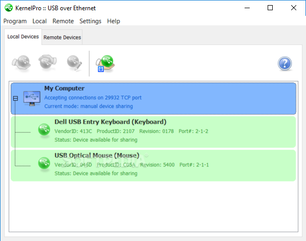 USB over Ethernet screenshot #0