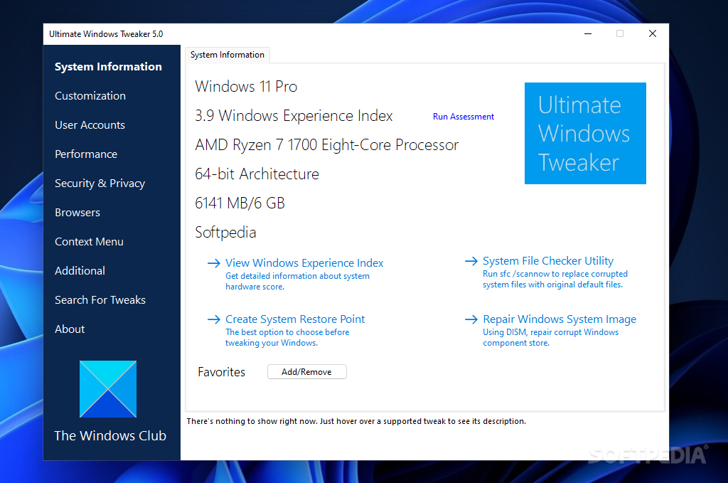 Ultimate Windows Tweaker 5.1 for mac instal free