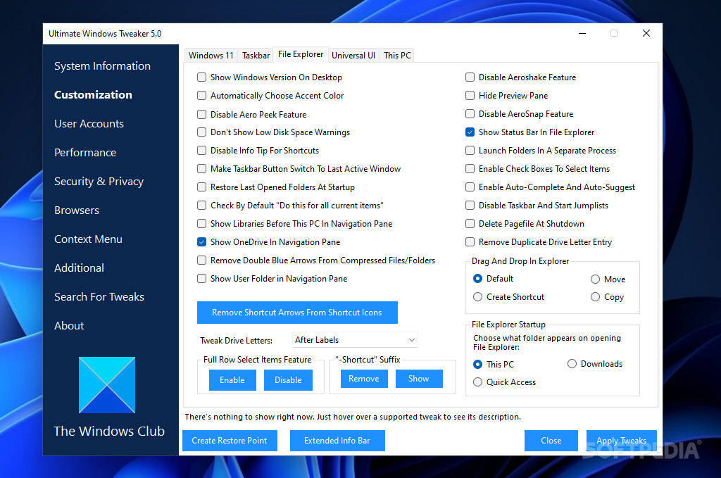 Ultimate Windows Tweaker screenshot #3