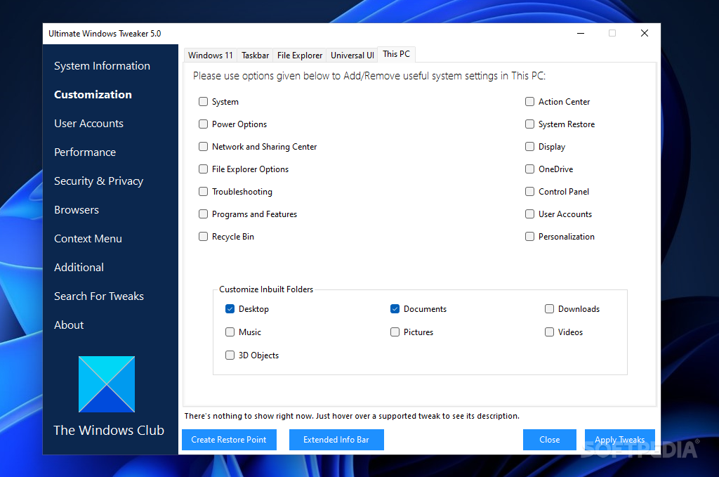 Ultimate Windows Tweaker screenshot #5