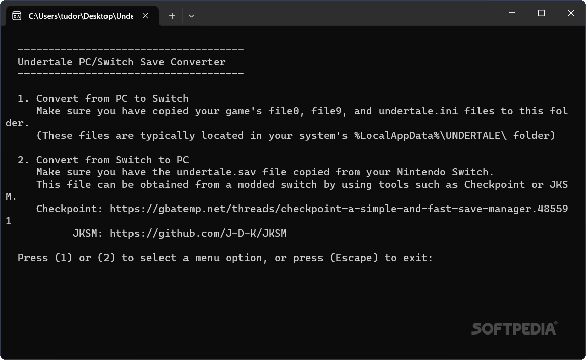 Download Undertale PC/Switch Save File Converter Free