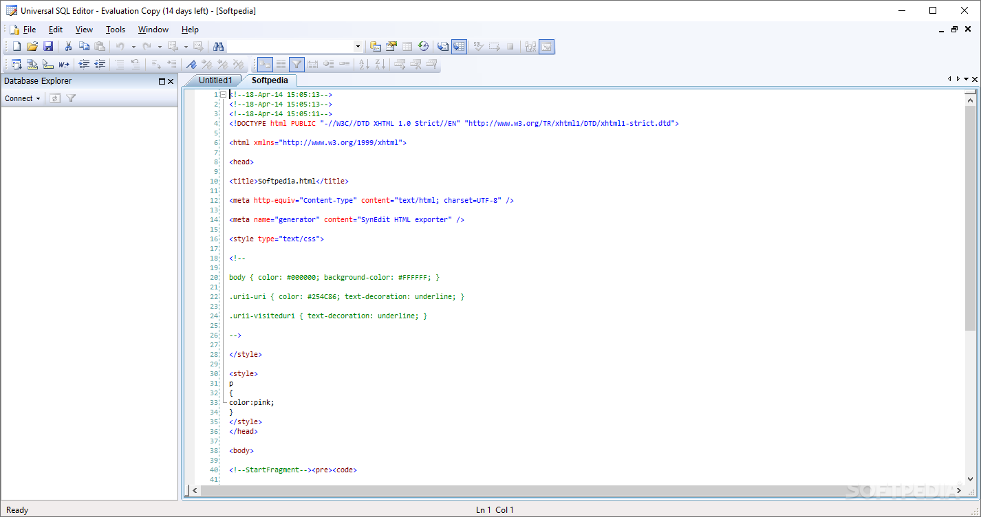 Universal SQL Editor screenshot #0