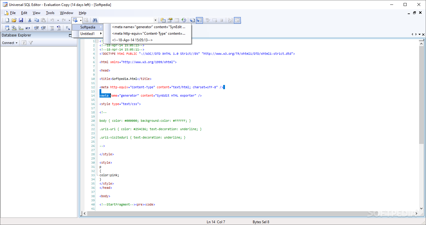Universal SQL Editor screenshot #2