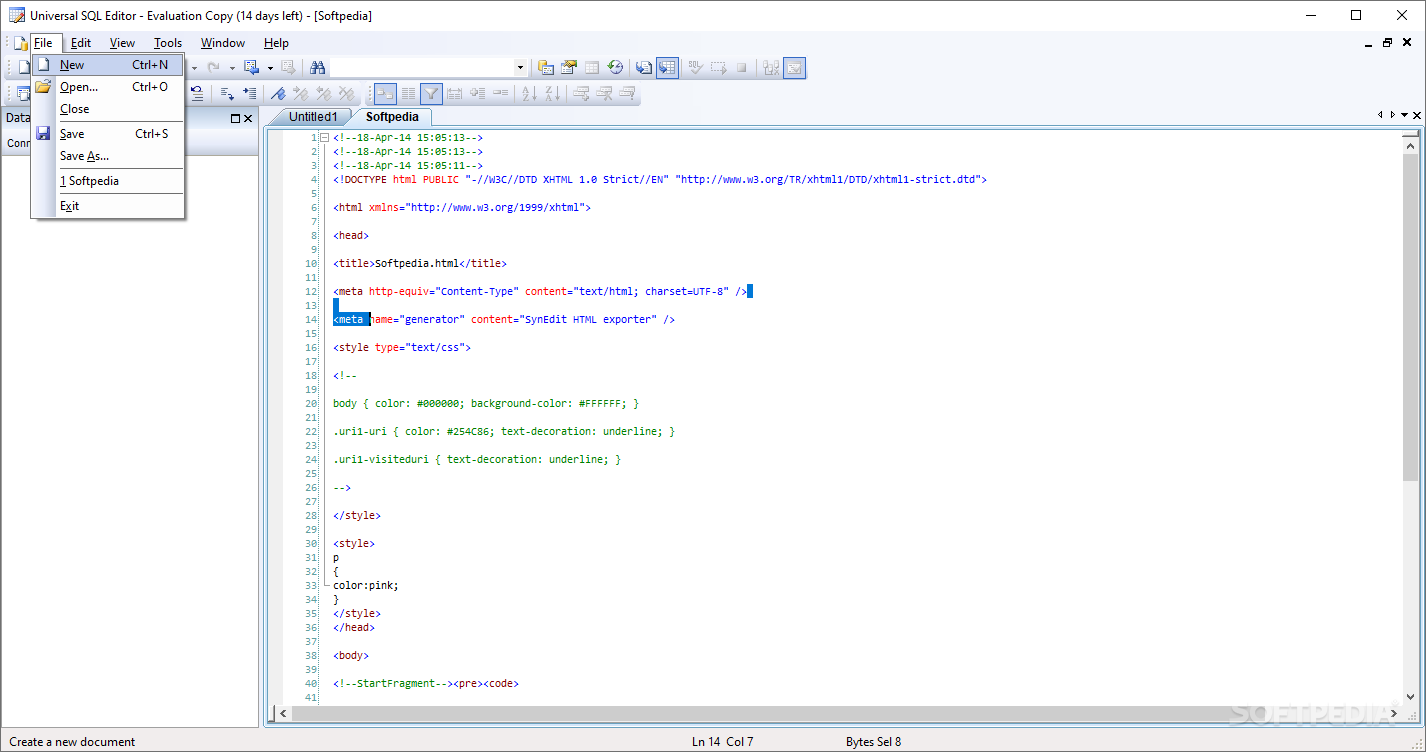 Universal SQL Editor screenshot #3