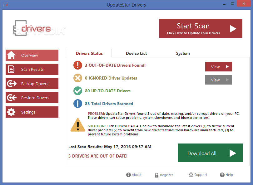 UpdateStar Drivers screenshot #0