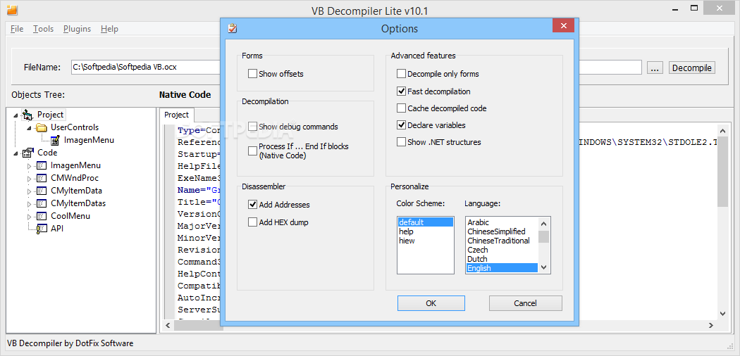 VB Decompiler Lite screenshot #4