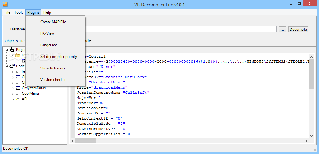 VB Decompiler Lite screenshot #3