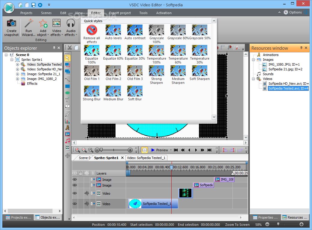 vsdc free video editor video editing software windows 10