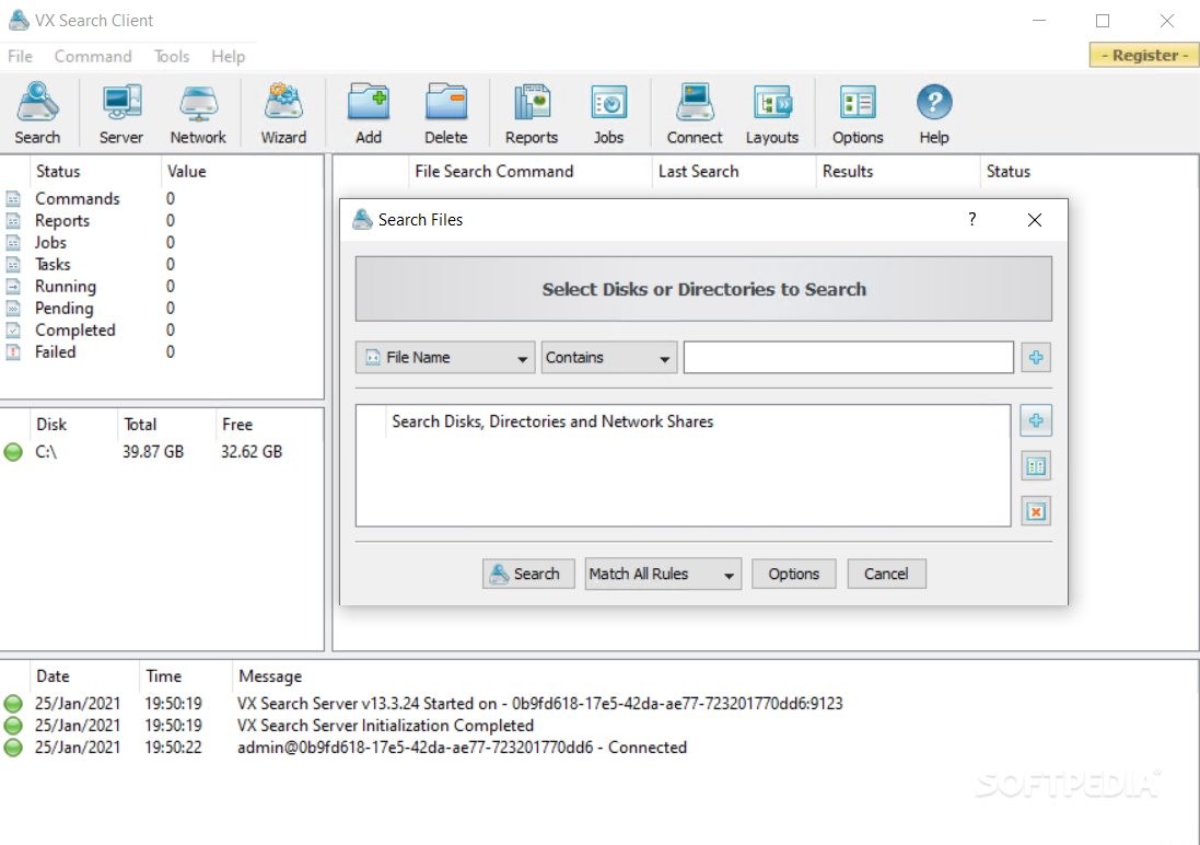 download the new version for windows VX Search Pro / Enterprise 15.4.18