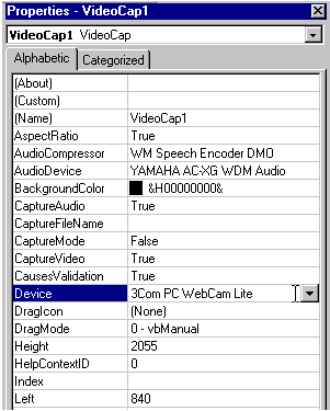 VideoCap Live ActiveX Control screenshot #1