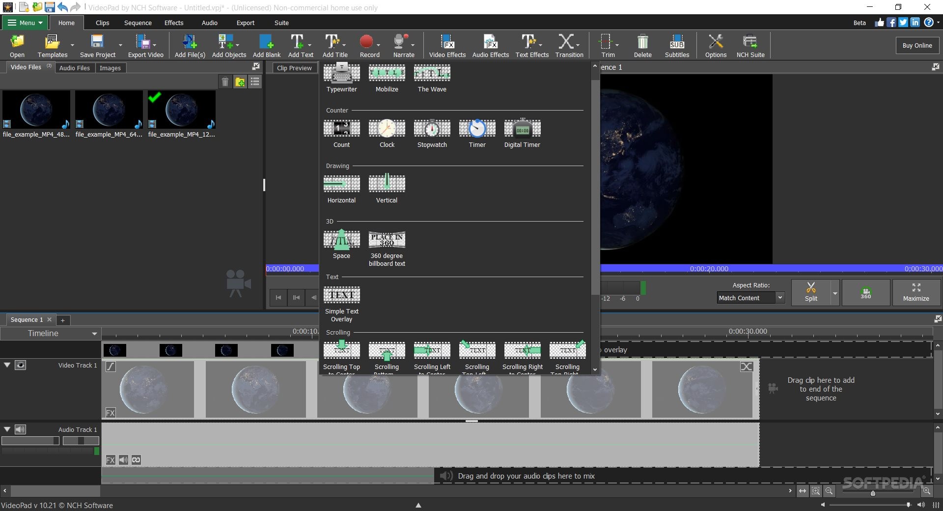 NCH VideoPad Video Editor Pro 13.51 download the new