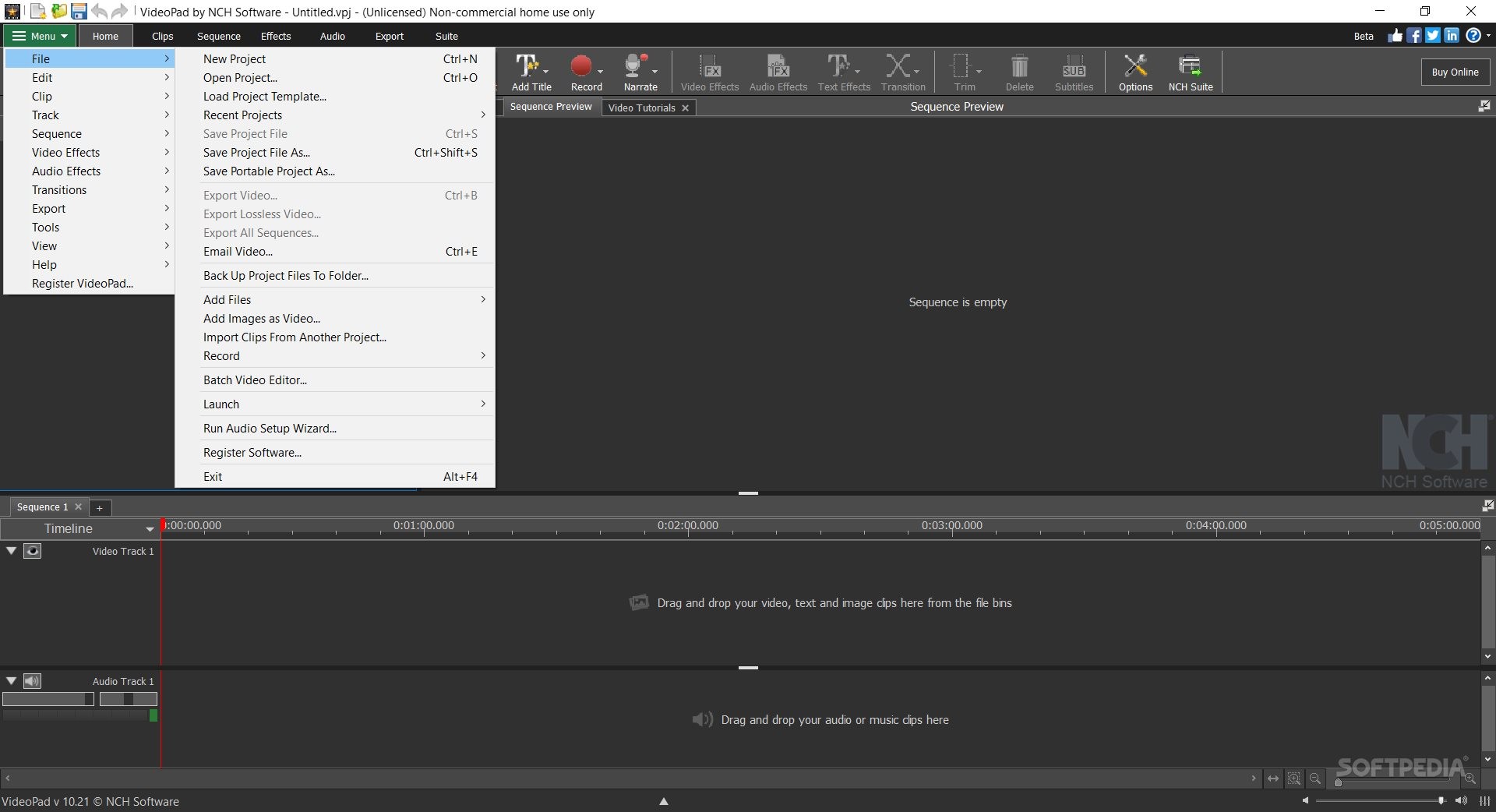 download videopad professional video editor beta nch