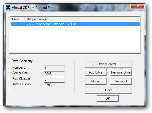 Atrás, atrás, atrás parte para Prestado Virtual CD-ROM Control Panel (Windows) - Download & Review