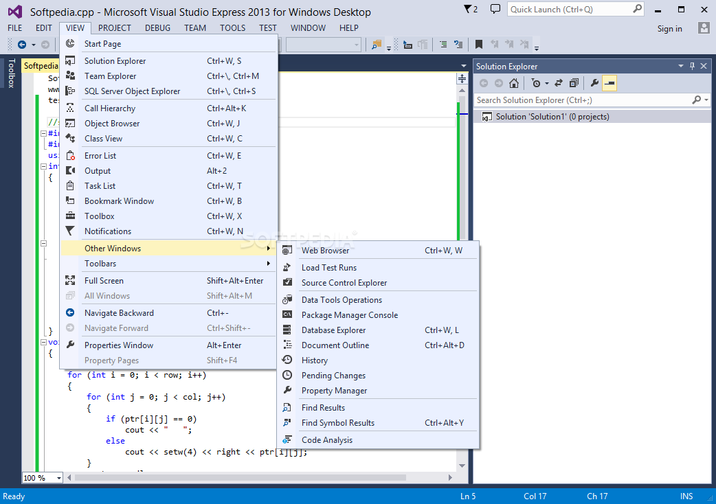 Microsoft Visual Studio Express Download A complete development