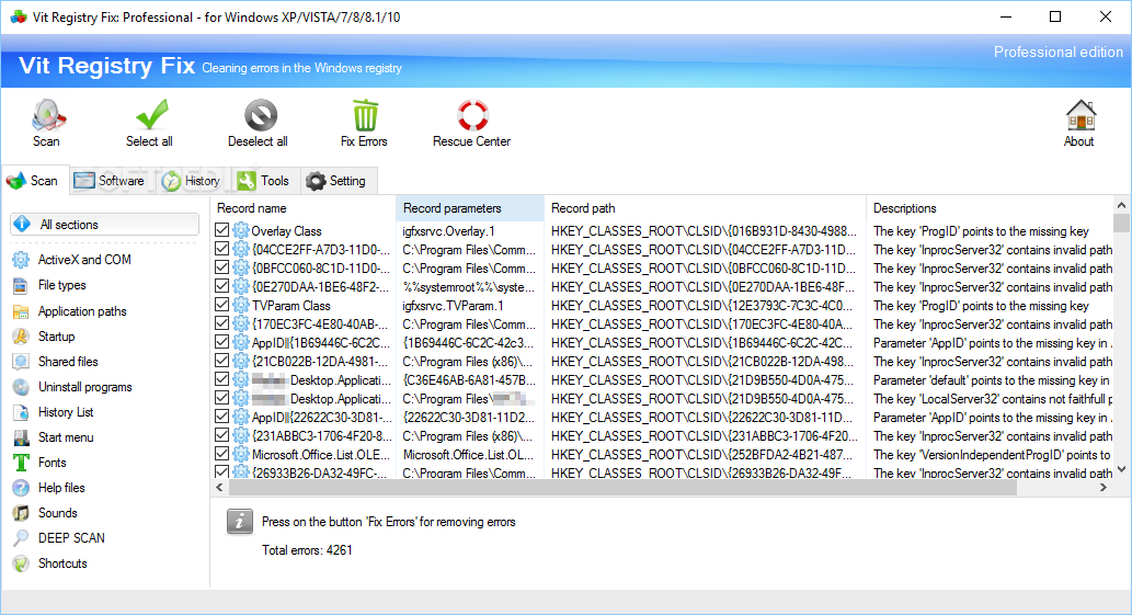 Vit Registry Fix Professional screenshot #1