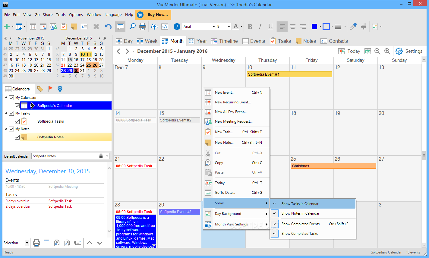 VueMinder Calendar Ultimate 2023.01 for windows download