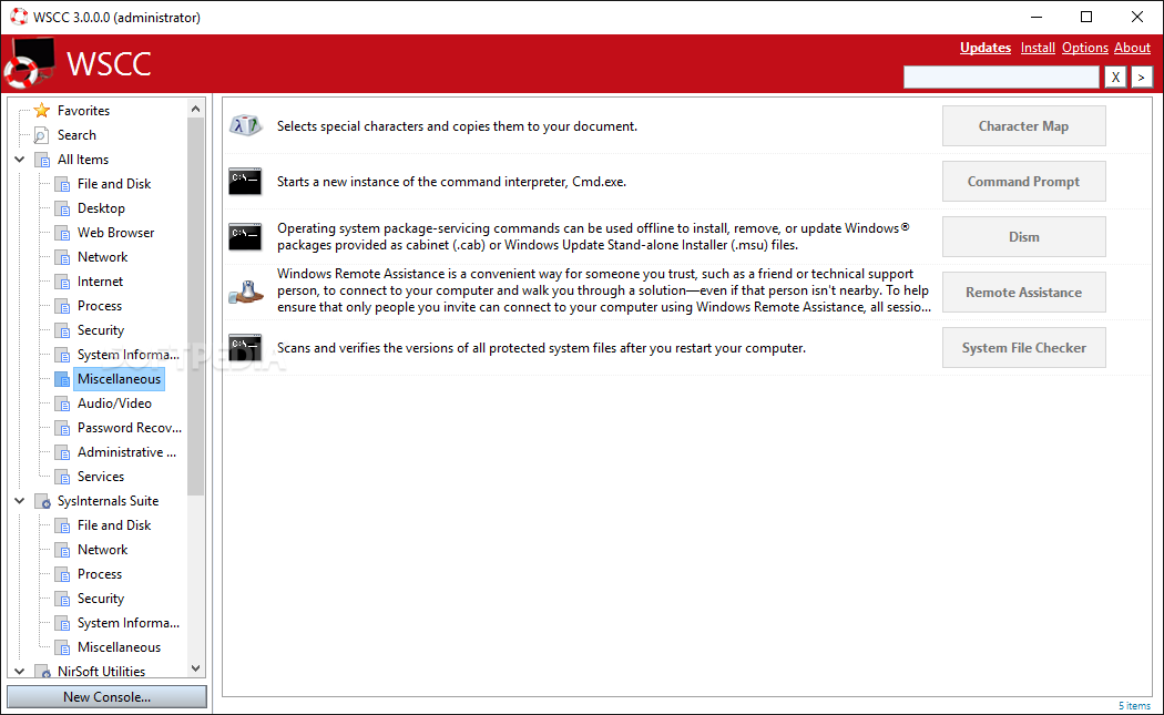 WSCC - Windows System Control Center screenshot #5