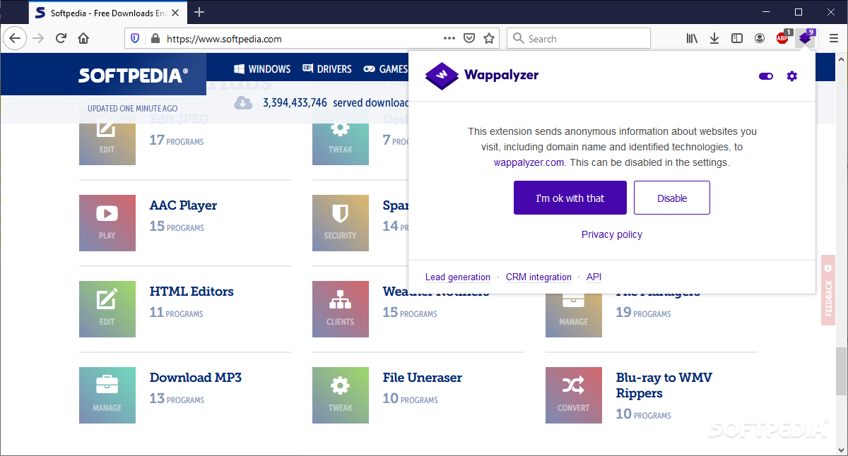 Download Download Wappalyzer for Firefox 6.7.11 Free
