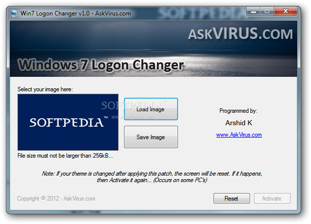 Download Win7 Logon Changer 10