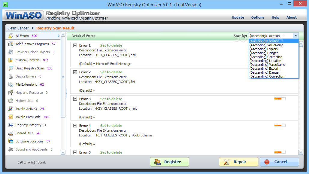 winaso registry optimizer 5.7 key